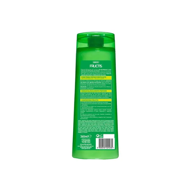 Garnier Fructis Garnier Fructis Pure Fresh Cucumber Champô Purificante Cabelos Oleosos 380 Ml