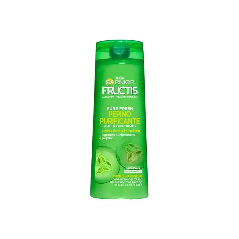 Garnier Fructis Garnier Fructis Pure Fresh Cucumber Champô Purificante Cabelos Oleosos 380 Ml