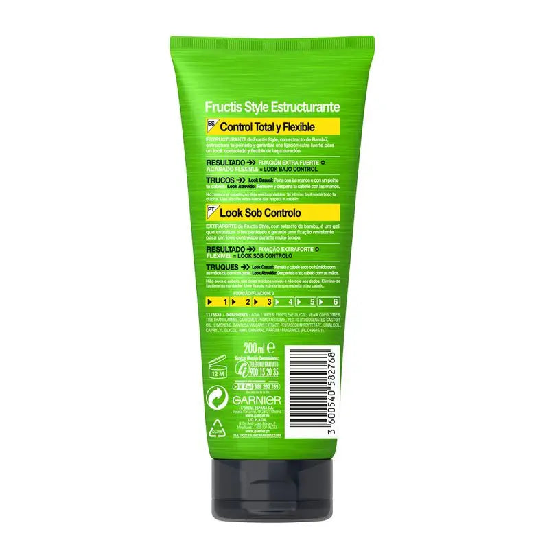 Garnier Fructis Style Garnier Fructis Style Gel estruturante extra forte 200 Ml