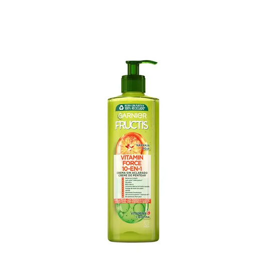 Garnier Fructis Vitamin Force Creme sem enxaguamento para cabelos com tendência a cair, 400 ml