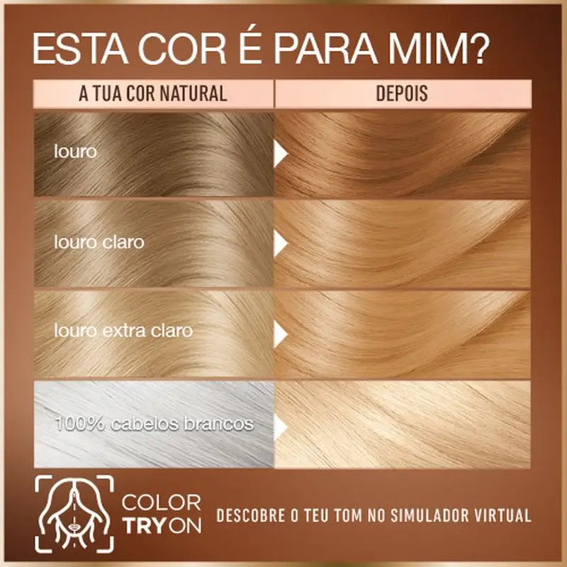 Garnier Garnier Garnier Garnier Good Coloração Permanente Sem Amoníaco, 90% Origem Natural Tonalidade 10.14 Louro Camomila.