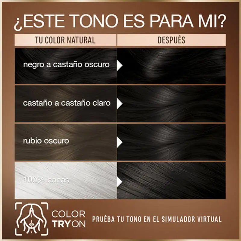 Garnier Garnier Garnier Garnier Good Coloração Permanente Sem Amoníaco, 90% Origem Natural Tonalidade 3.0 Castanho Chocolate.