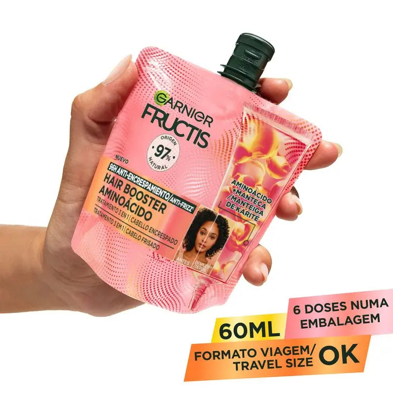 Garnier Fructis Hairfood Garnier Hair Booster Amino Acid Treatment 3,En,1 For 96H Anti-Frizz*.