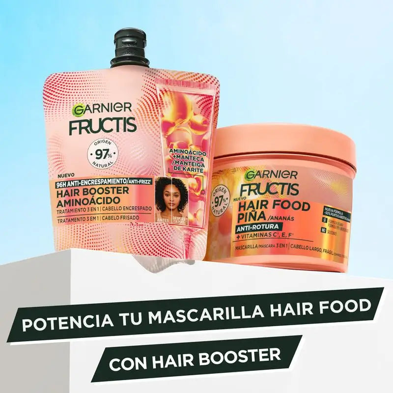 Garnier Fructis Hairfood Garnier Hair Booster Amino Acid Treatment 3,En,1 For 96H Anti-Frizz*.