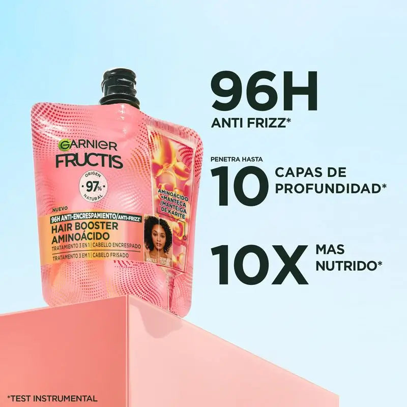 Garnier Fructis Hairfood Garnier Hair Booster Amino Acid Treatment 3,En,1 For 96H Anti-Frizz*.