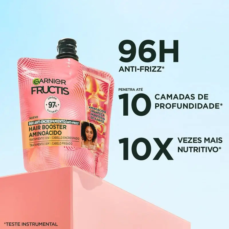 Garnier Fructis Hairfood Garnier Hair Booster Amino Acid Treatment 3,En,1 For 96H Anti-Frizz*.