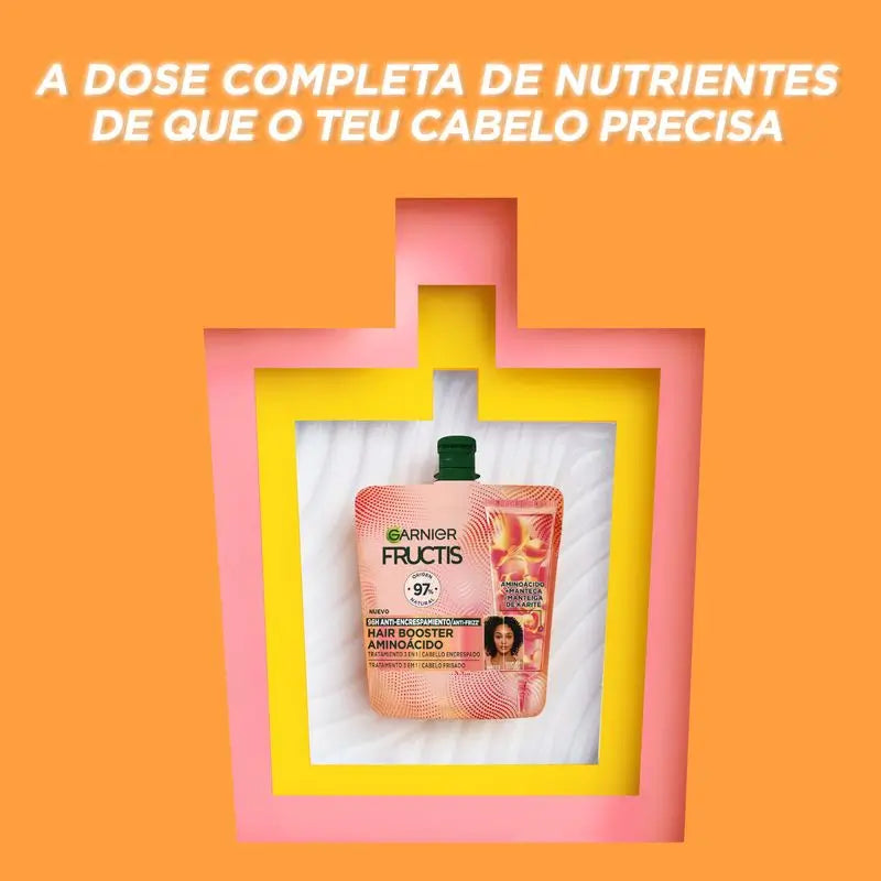 Garnier Fructis Hairfood Garnier Hair Booster Amino Acid Treatment 3,En,1 For 96H Anti-Frizz*.