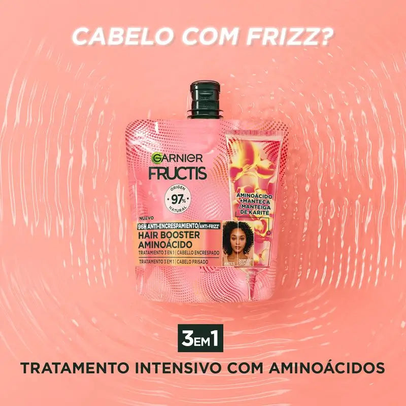 Garnier Fructis Hairfood Garnier Hair Booster Amino Acid Treatment 3,En,1 For 96H Anti-Frizz*.