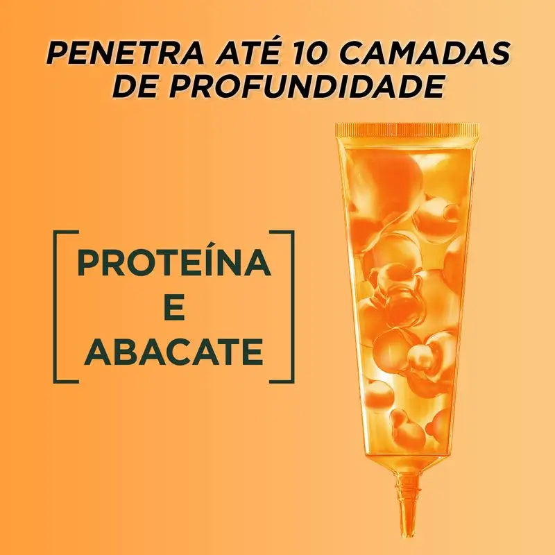 Garnier Fructis Hairfood Garnier Hair Booster Protein 3,1,1 Tratamento para 97% menos quebra de cabelo*.