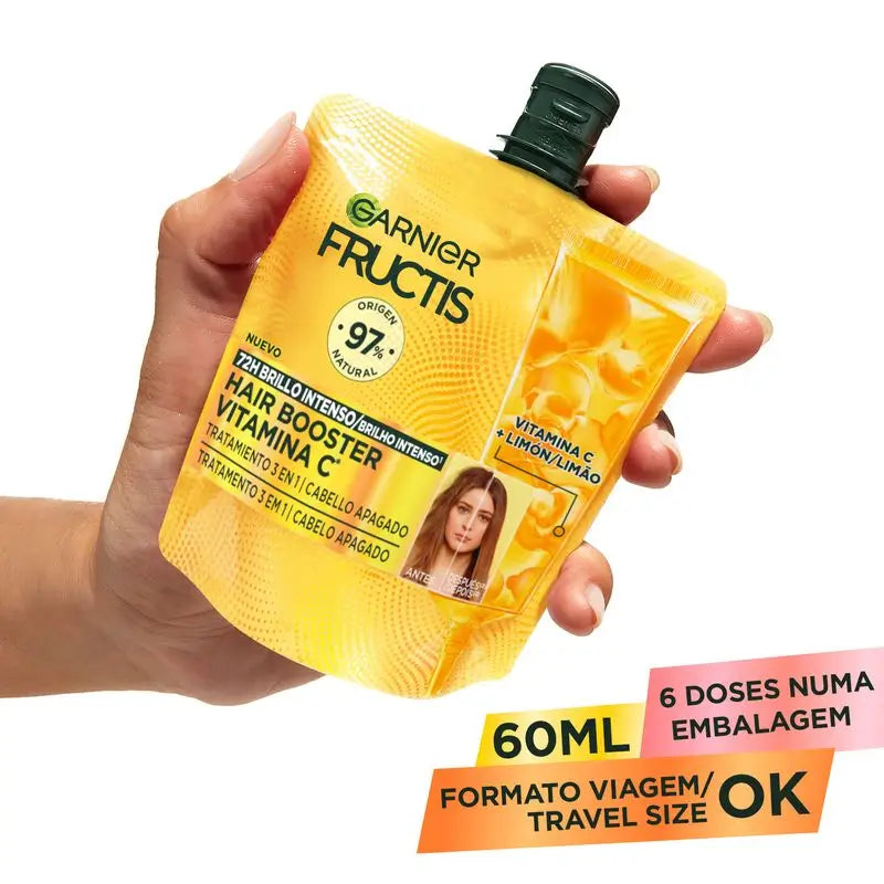 Garnier Fructis Hairfood Garnier Hair Booster Vitamina C* 3,1 Para 72H Tratamento do Brilho do Cabelo**