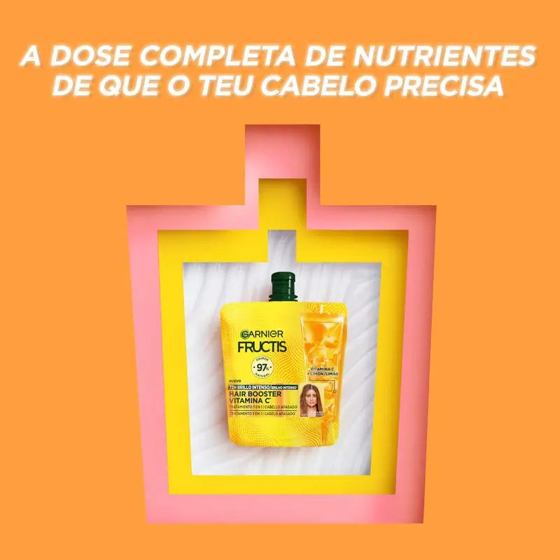 Garnier Fructis Hairfood Garnier Hair Booster Vitamina C* 3,1 Para 72H Tratamento do Brilho do Cabelo**