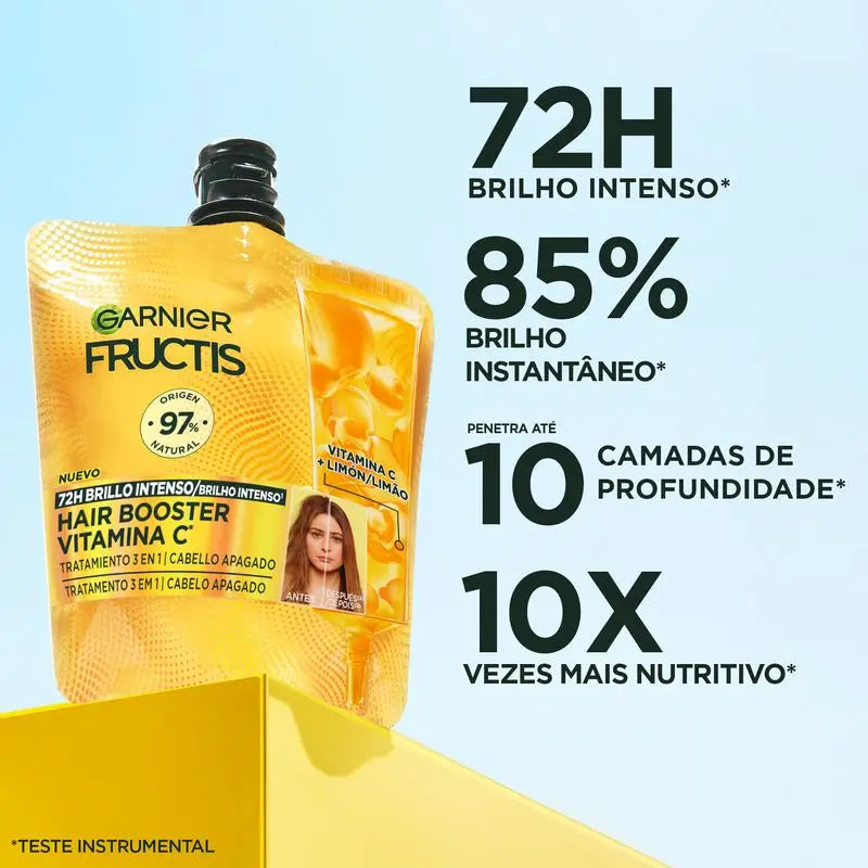 Garnier Fructis Hairfood Garnier Hair Booster Vitamina C* 3,1 Para 72H Tratamento do Brilho do Cabelo**