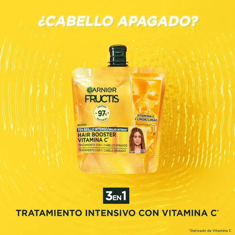 Garnier Fructis Hairfood Garnier Hair Booster Vitamina C* 3,1 Para 72H Tratamento do Brilho do Cabelo**