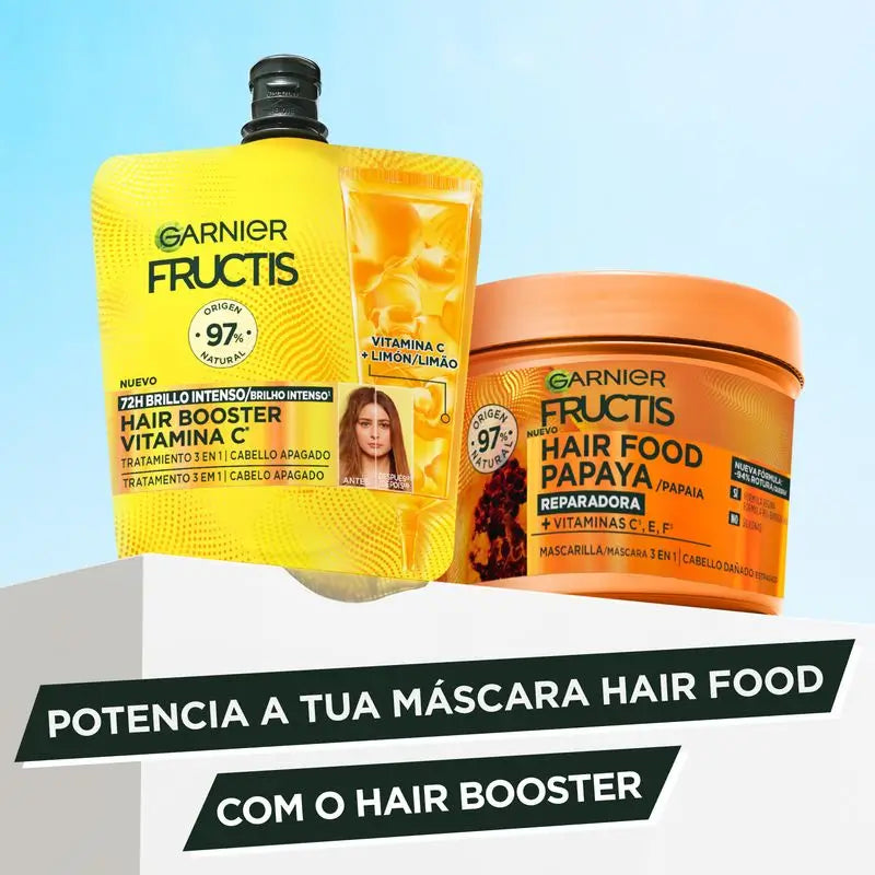 Garnier Fructis Hairfood Garnier Hair Booster Vitamina C* 3,1 Para 72H Tratamento do Brilho do Cabelo**