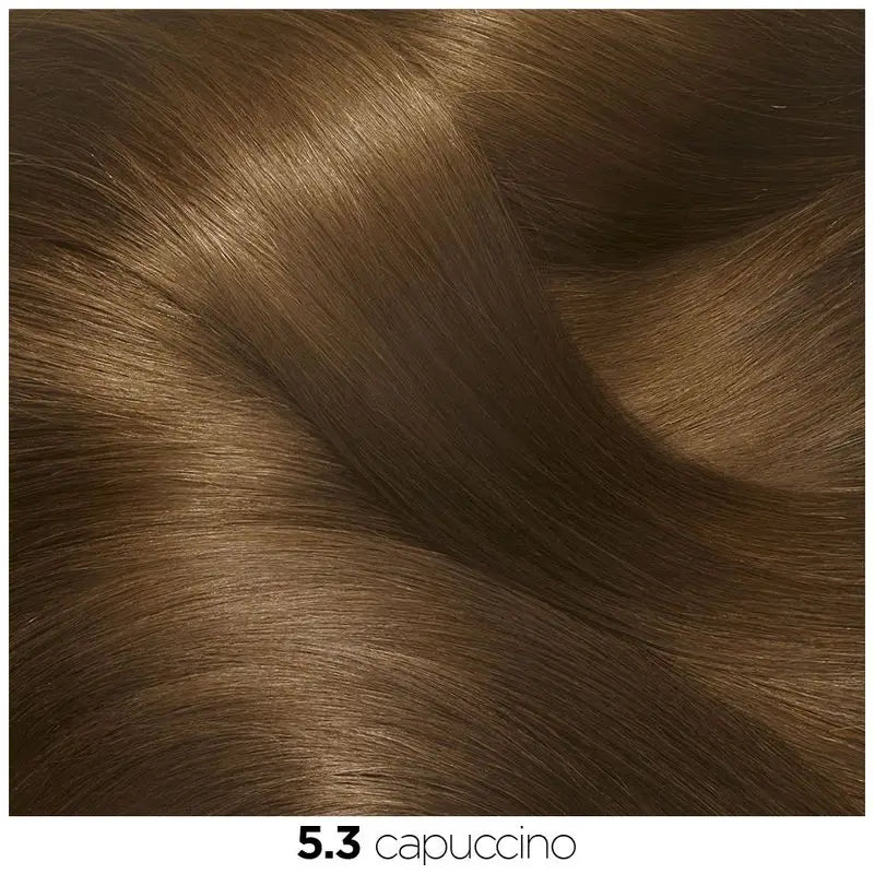 Garnier Olia Coloração Permanente sem amoníaco: cappuccino 5.3, óleos florais, aroma agradável