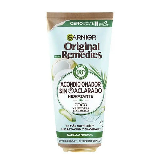 Garnier Original Remedies Coco Orgânico & Aloé Vera Condicionador sem enxaguamento para cabelos normais , 200 ml