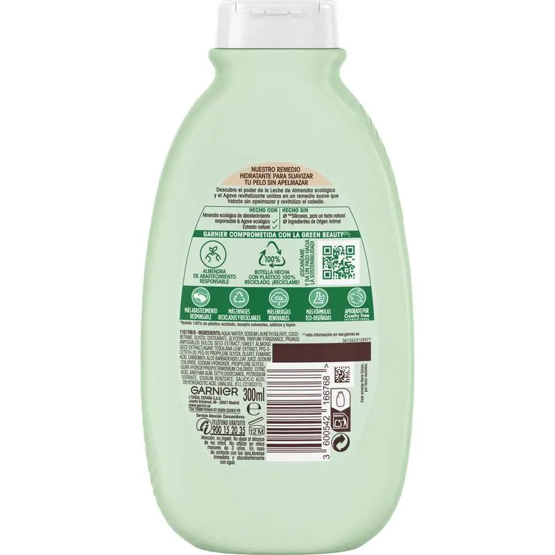 Garnier Original Remedies Champô Leite de Amêndoa Cabelos Normais com Falta de Hidratação - 300 Ml