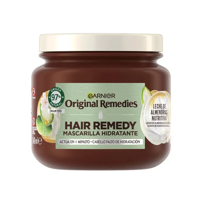 Garnier Original Remedies Hair Remedy Máscara Hidratante para Cabelos Desidratados , 340 ml