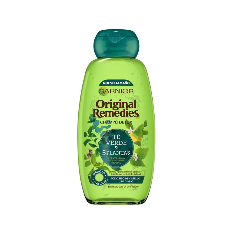 Garnier Remédios Originais Garnier Remédios Originais Chá Verde & 5 Plantas Champô Cabelos Normais , 300 Ml