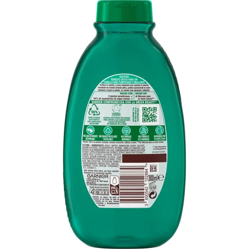 Garnier Remédios Originais Garnier Remédios Originais Chá Verde & 5 Plantas Champô Cabelos Normais , 300 Ml