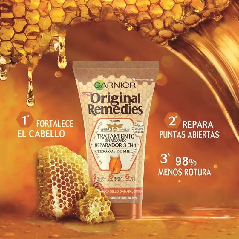 Garnier Original Remedies Garnier Original Remedies Honey Treasures Tratamento Reparador 3 em 1 , 150 Ml