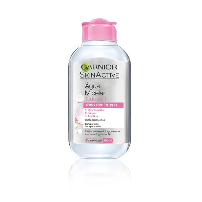 Garnier Skin Active Garnier Skin Active Classic Água Micelar Formato de Viagem Para Pele Normal Tudo Em Um , 100 Ml