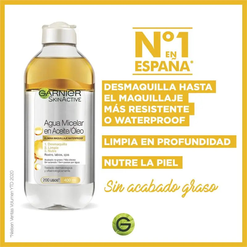 Garnier Skin Active Garnier Skin Active Óleo Água Micelar , 400 Ml