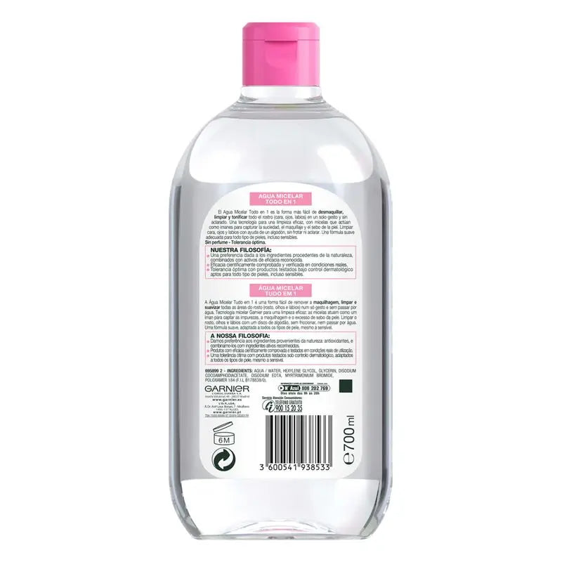 Garnier Skin Active Água Micelar Garnier Skinactive All In One Maxi Format, 700 ml