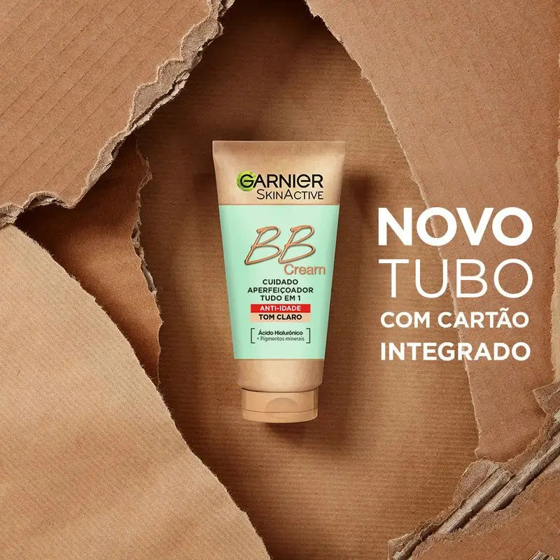 Garnier Skinactive BB Cream Anti-Idade Tom Médio com Ácido Hialurónico, Aloé Vera e Pigmentos , 50 ml