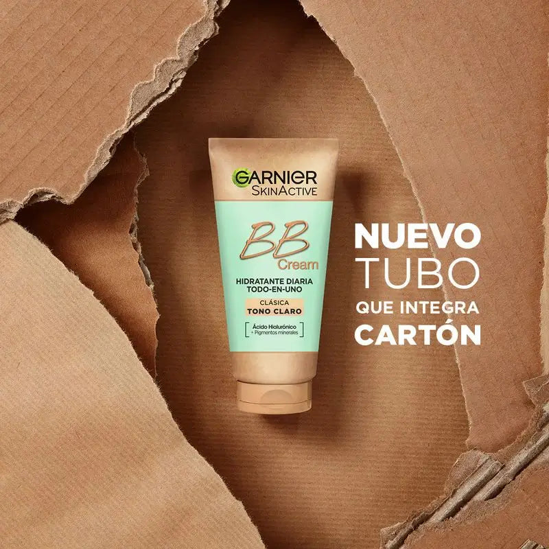 arnier Skinactive Classic Light Tone BB Cream com Ácido Hialurónico, Aloé Vera e Pigmentos Minerais SPF15 , 50 ml