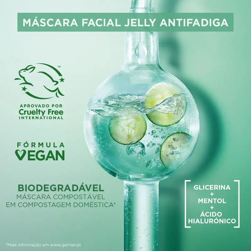 Garnier Tissue Mask Hyaluronic Cryo Jelly Anti-Fatigue For Tired Skin.