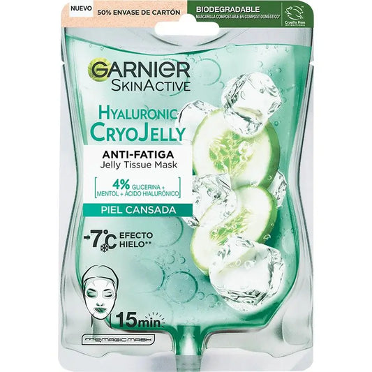 Garnier Tissue Mask Hyaluronic Cryo Jelly Anti-Fatigue For Tired Skin.