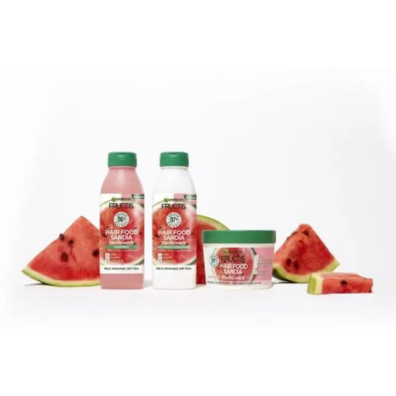 Garnier Garnier GarnierFructis Alimento para o Cabelo Melancia Revitalizante Máscara 3 em 1 Para Cabelos Sem Vida e Sem Brilho 400 Ml