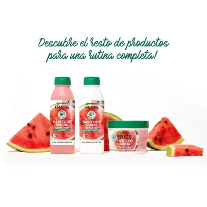 Garnier Garnier GarnierFructis Alimento para o Cabelo Melancia Revitalizante Máscara 3 em 1 Para Cabelos Sem Vida e Sem Brilho 400 Ml