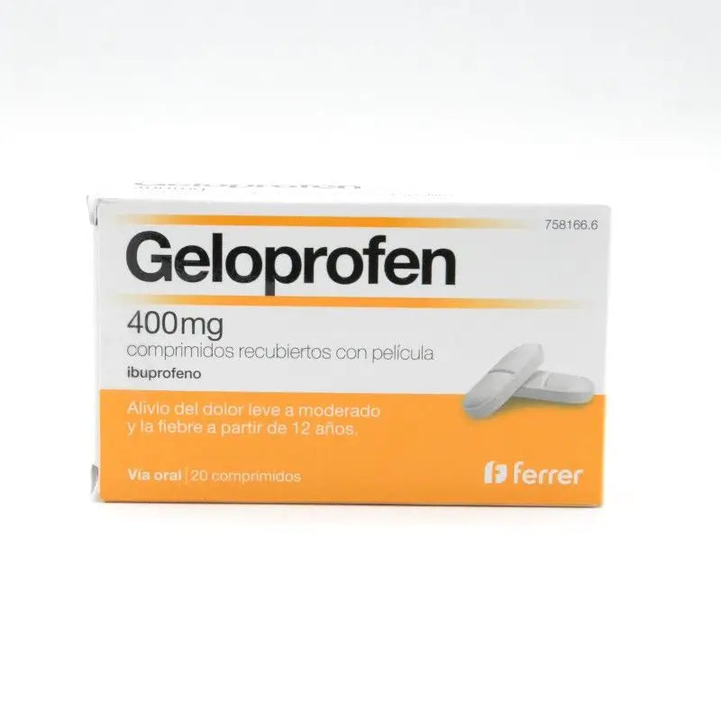 Geloprofeno 400 mg, 20 comprimidos revestidos por película