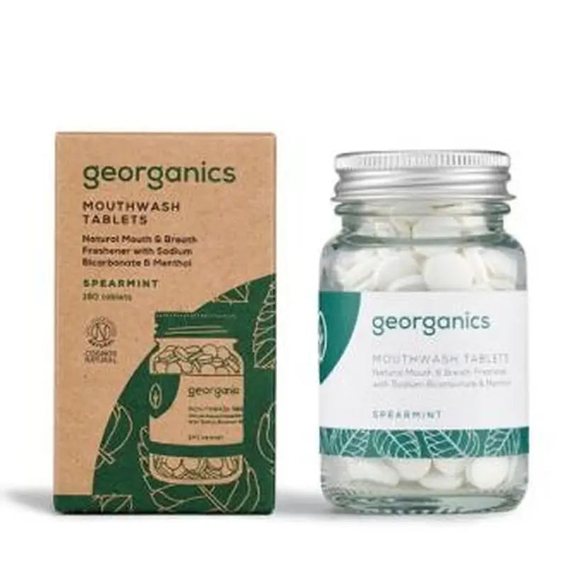 Georganics Enjuage Bucal Hierbabuena 180Pastillas. 