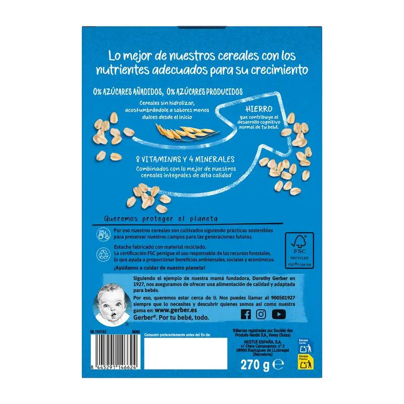 Biscoito Gerber Multicereal 0%0%, 270 g