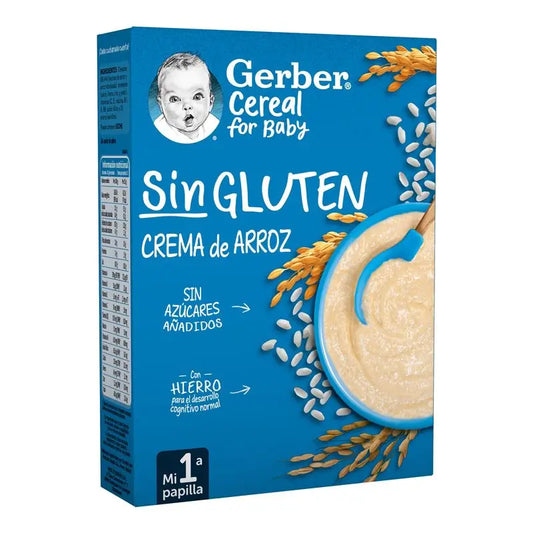 GERBER Creme de cereais de arroz sem glúten 250g