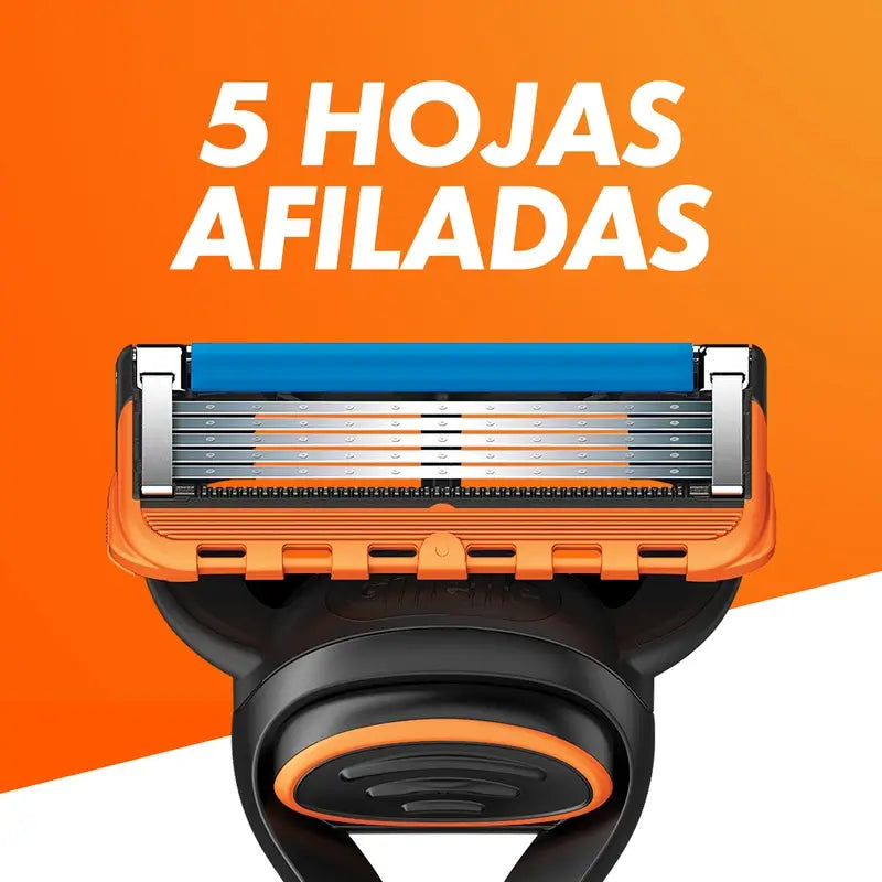 Gillette Fusion Pack com lâmina de barbear + gel de barbear para peles sensíveis 200 ml