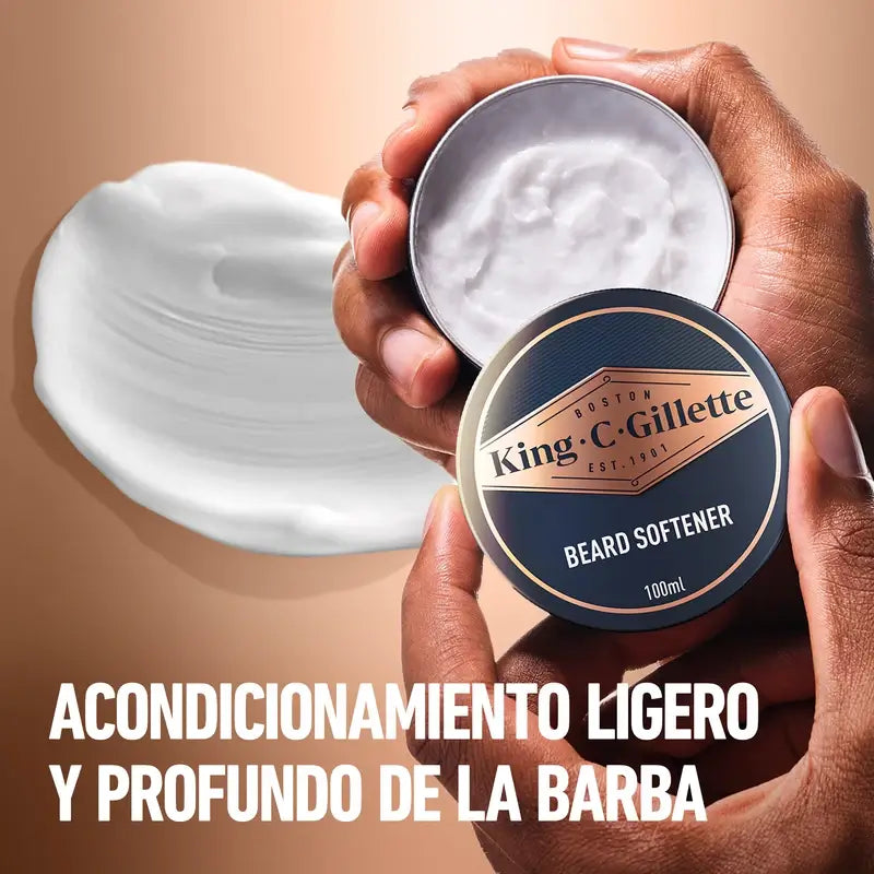 Pack Presente Gillette King C. Beard 1 Gel de Limpeza 350Ml + 1 Bálsamo 100Ml + Estojo de Higiene Pessoal