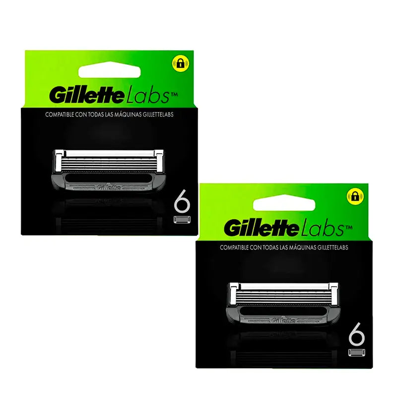 Recargas Gillette Labs , 6 x 2 pcs.