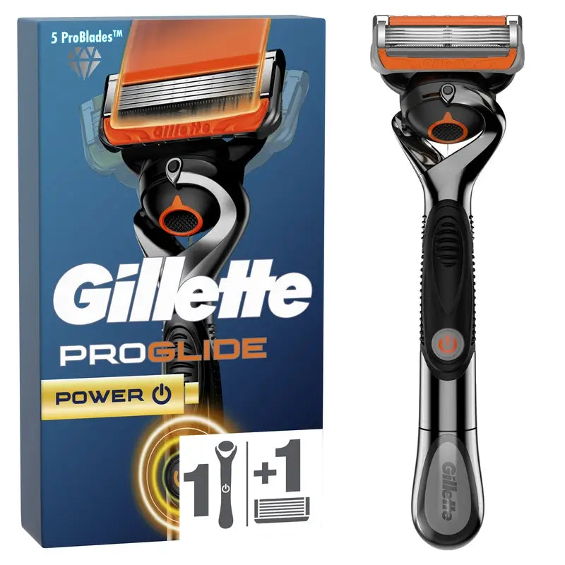 Gillette Proglide Power Navalha de barbear para homem , 1 cabo + 1 recarga