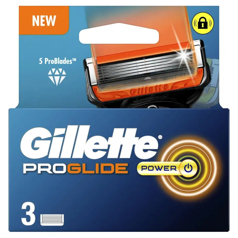 Gillette Proglide Power Refil para máquinas de barbear para homem, 3 unid.