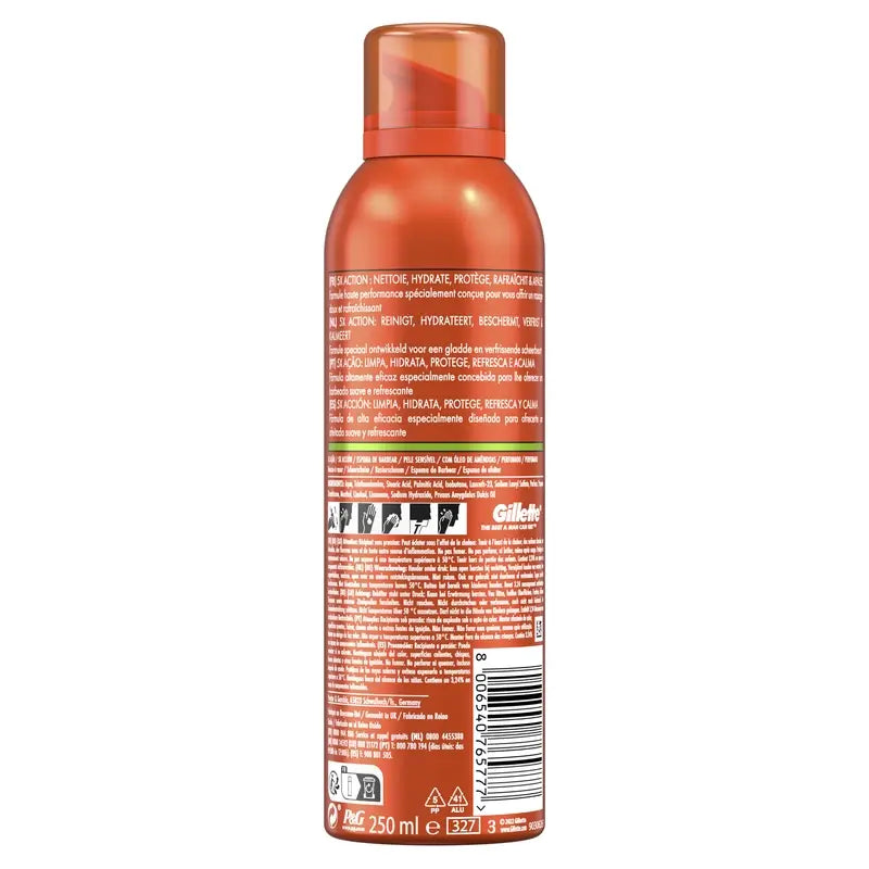 Gillette Sensitive Fusion Foam , 250 ml