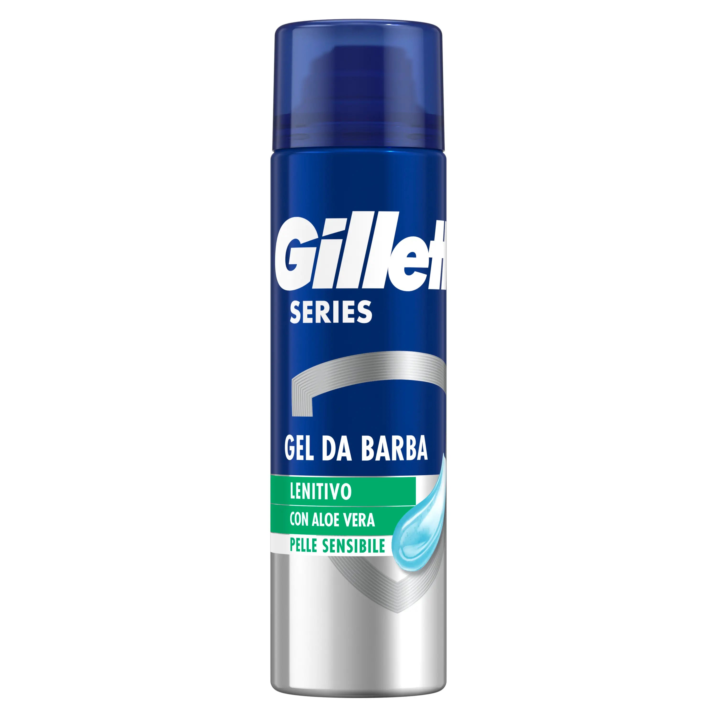 Gillette Series Gel de Barbear Suavizante com Aloé Vera , 200 ml