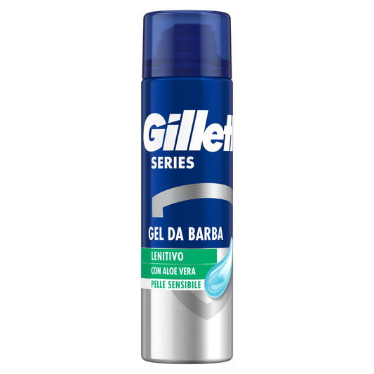 Gillette Series Gel de Barbear Suavizante com Aloé Vera , 200 ml