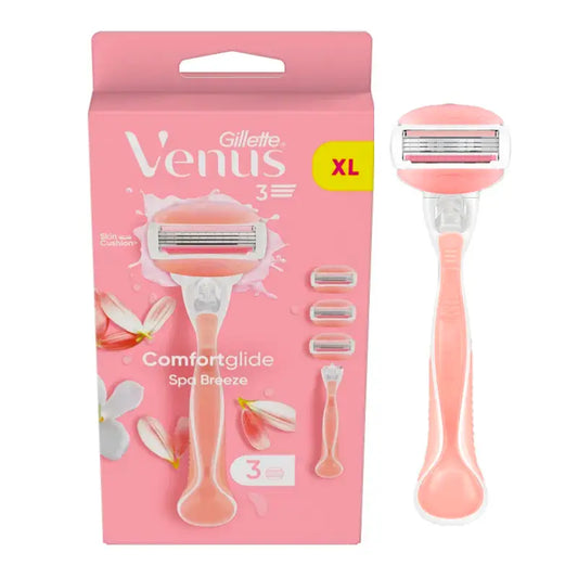 Gillette Venus Comfortglide Spa Breeze, Navalha de Barbear Feminina , 1 cabo + 3 recargas