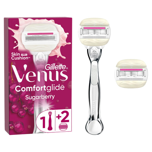 Gillette Venus Comfortglide Sugarberry com Olay , 1 cabo + 2 recargas