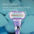 Gillette Venus Deluxe Smooth Swirl Women's Refil, 3 pacotes de recargas