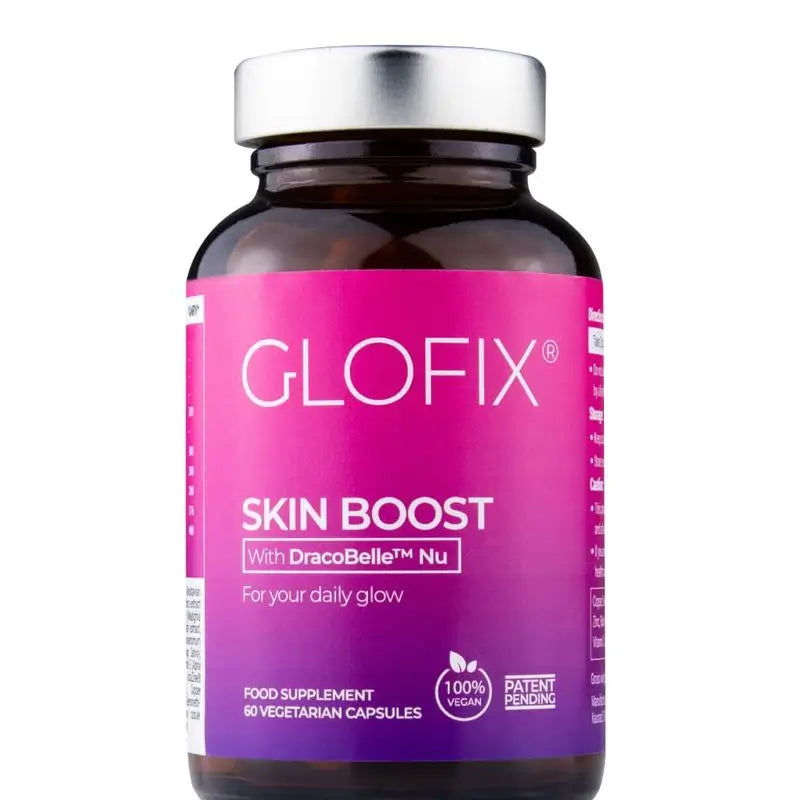 Glofix Skin Boost Suplemento Alimentar de Beleza, 60 cápsulas